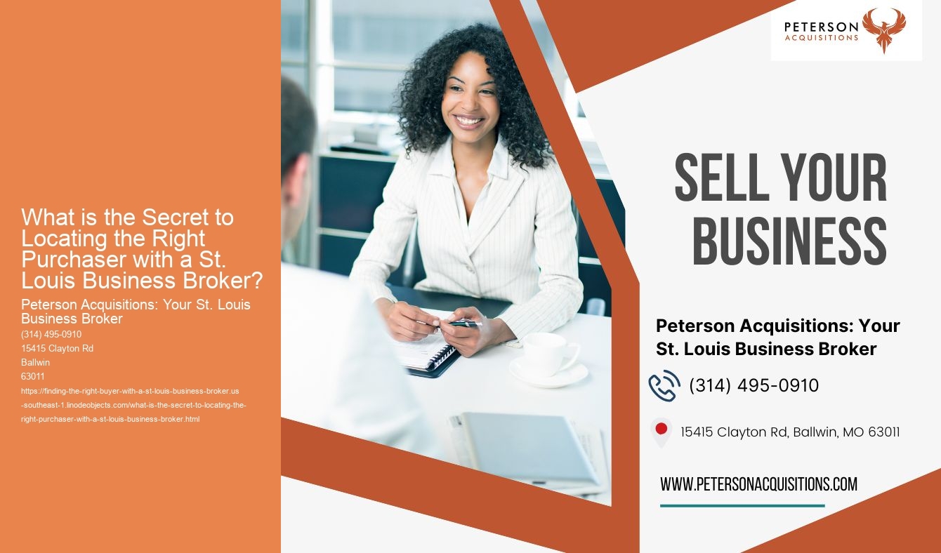 What is the Secret to Locating the Right Purchaser with a St. Louis Business Broker?